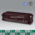 LUXES American Style Cherry Wooden Casket Cremation Caskets For Sale